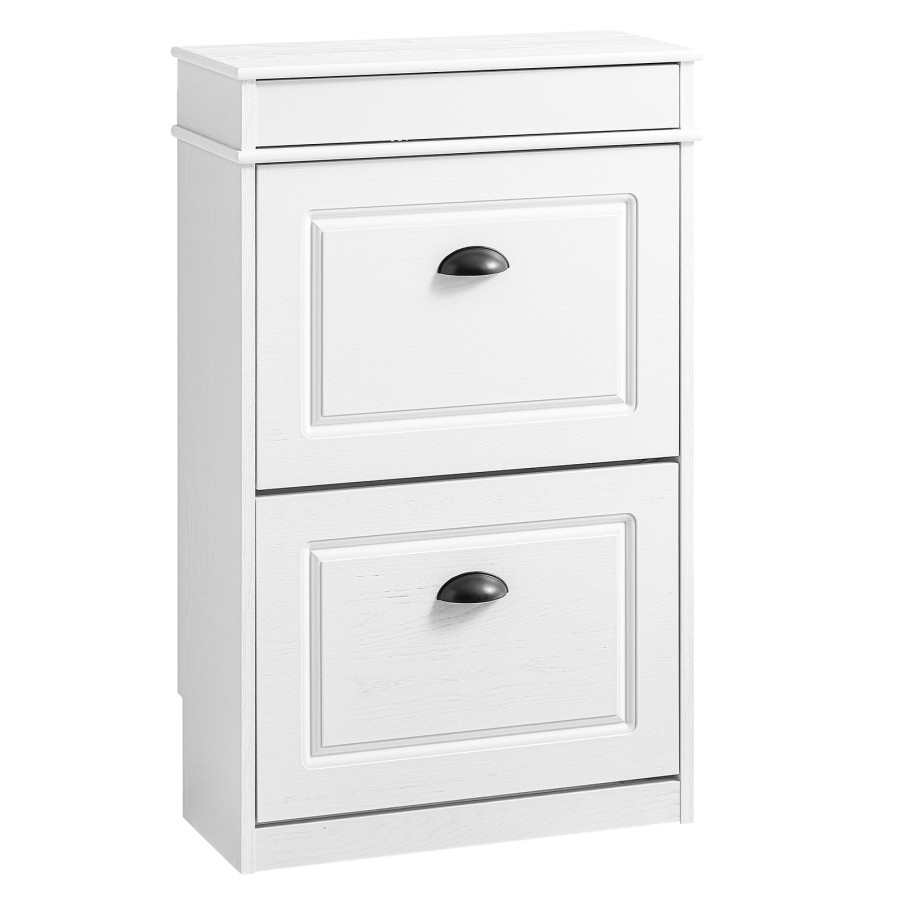 Click to view product details and reviews for Sobuy Fsr78 Wg Shoe Rack Cabinet With 2 Flip Drawers Slim Shoe Storage Cabinet Hallway Entryway Corridor Small Spaces Mdf Wooden Cupboard White.