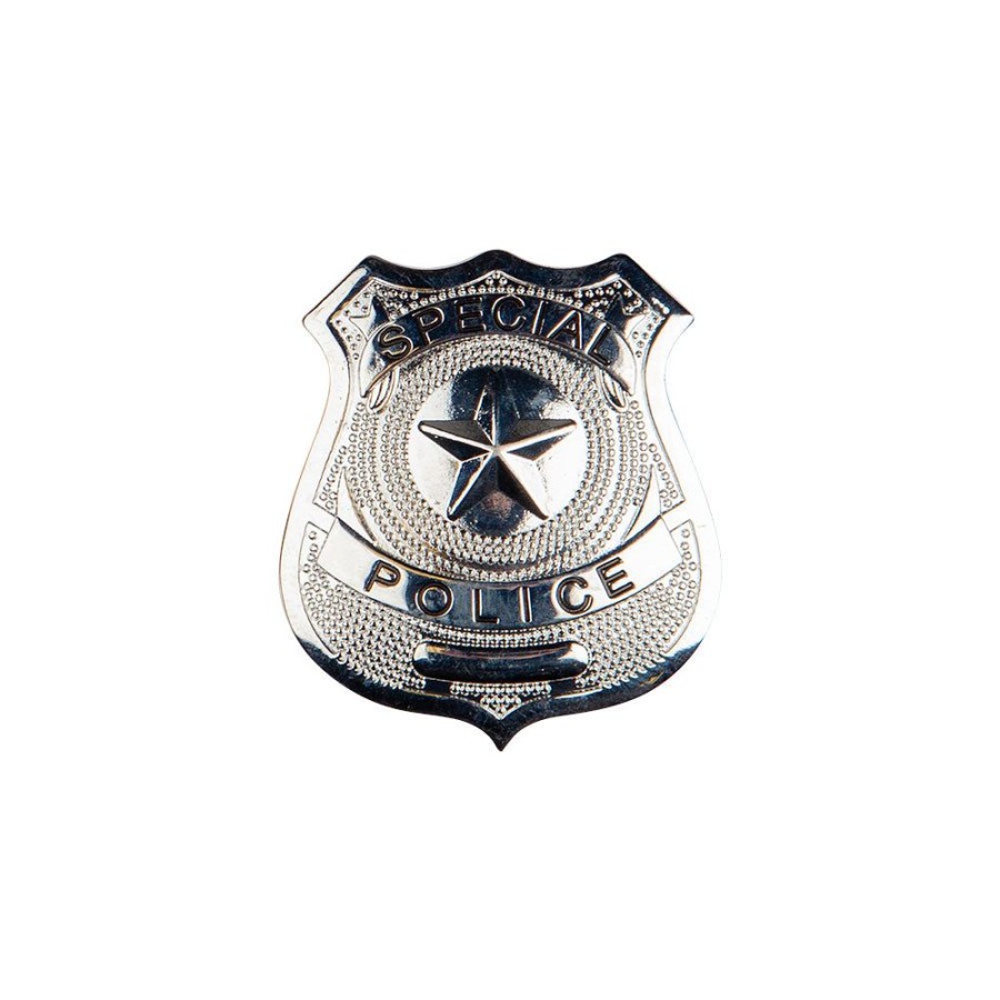 Silver Police Badges