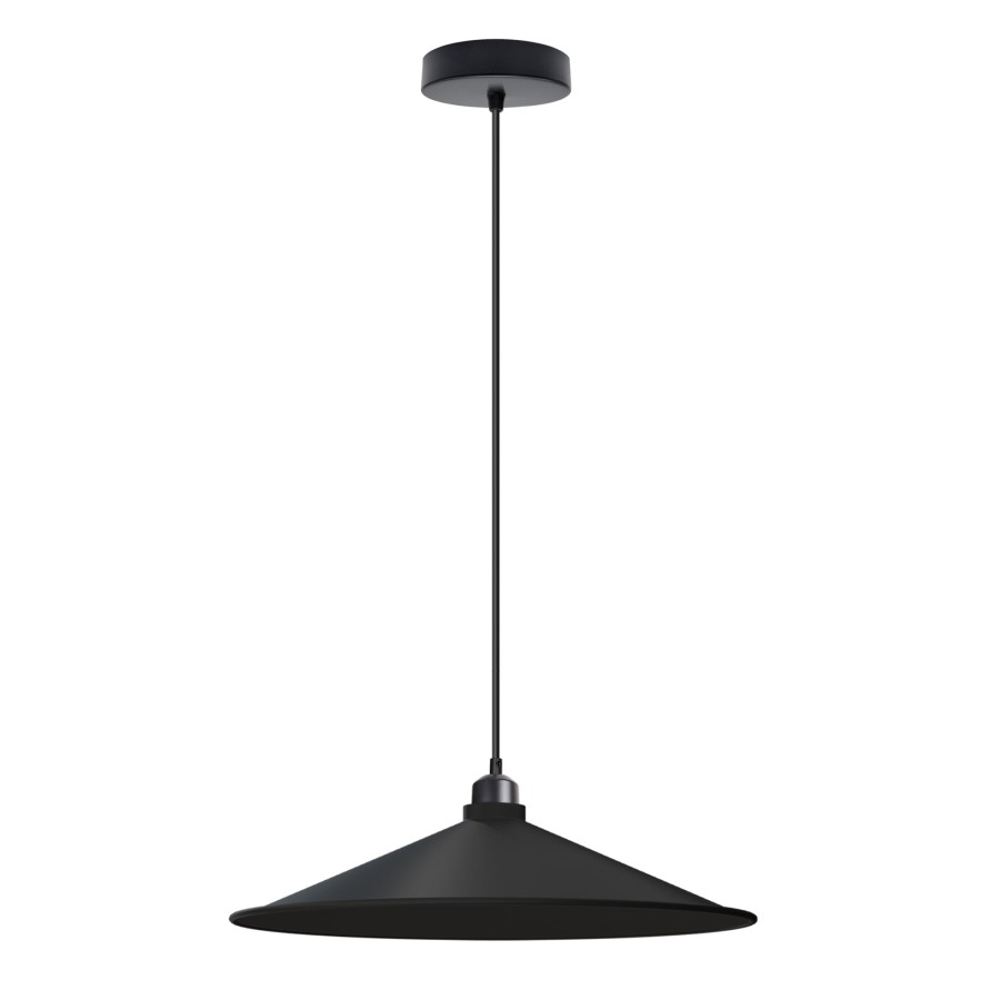 Click to view product details and reviews for Hanging Pendant Flat Cone Lamp Shade Ceiling Pendant Light 5420 Black No.