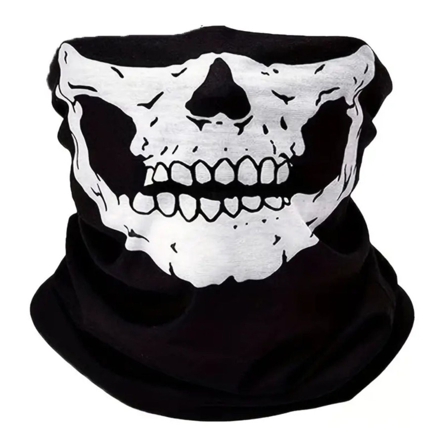 Skull Pattern Face Mask Windproof Scarf Breathable Bandana And Balaclava