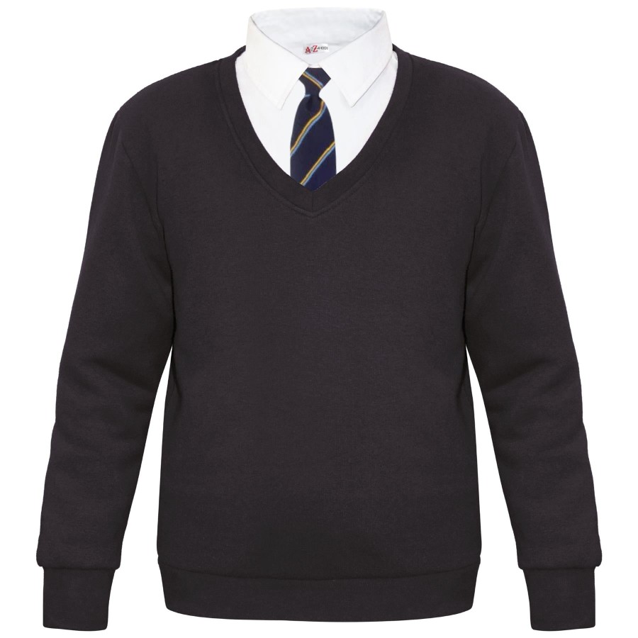 Click to view product details and reviews for Kids Girls Boys Scouts School Uniform V Neck Jumper Single 2 Pack Sweatshirt 11 12 Years Black.