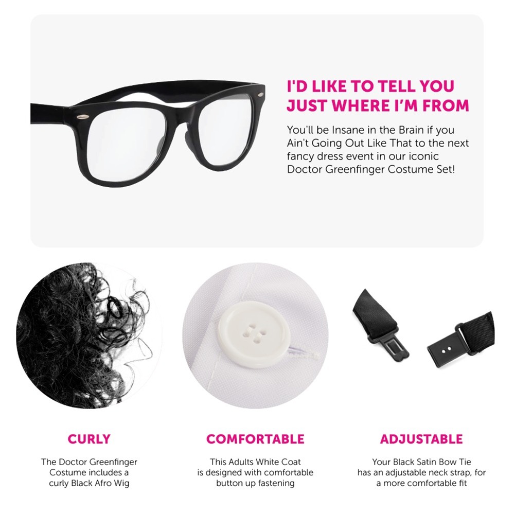 Adults Doctor GreenFinger Costume - with Stethoscope