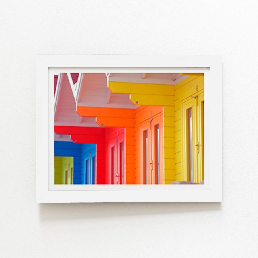 Click to view product details and reviews for Beach Huts Art Prints 12 X 16 No Frame.