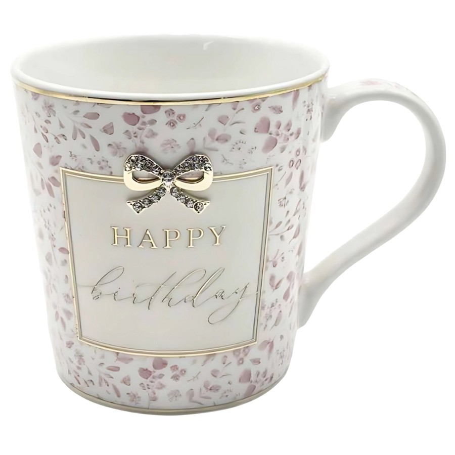 Click to view product details and reviews for Madelaine Happy Birthday Boxed Gift Mug With Diamante Bow.