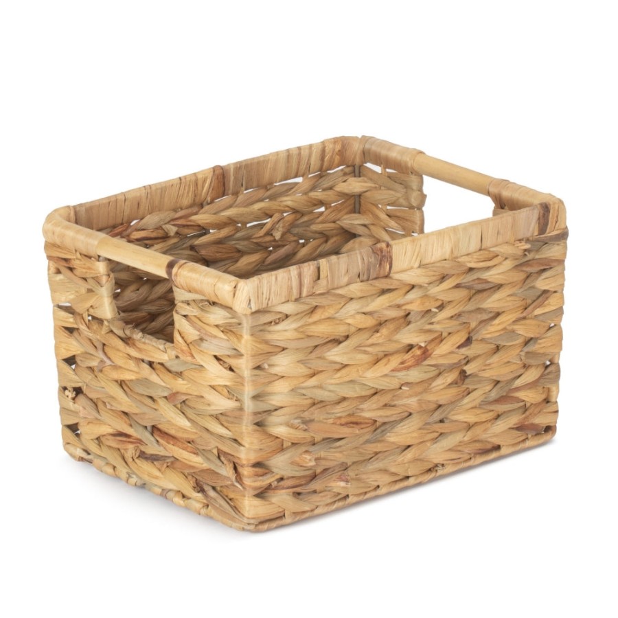 Red Hamper Nordic Water Hyacinth Storage Basket - Medium