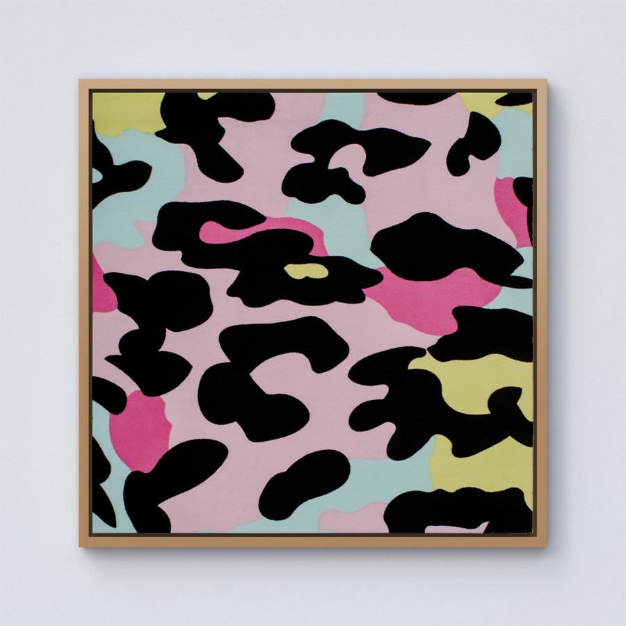Click to view product details and reviews for Colourful Leopard Print Framed Canvas 10 X 10 Pine.