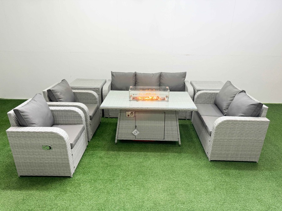 Click to view product details and reviews for Fimous Pe Rattan Garden Furniture Set Reclining Chair Sofa Double Love Seat 2 Seater Sofa Lounge Set Firepit Dining Table 2 Side Table Light Grey. Click to view product details and reviews for Fimous Pe Rattan Garden Furniture Set Reclining Chair Sofa Double Love Seat 2 Seater Sofa Lounge Set Firepit Dining Table 2 Side Table Light Grey.