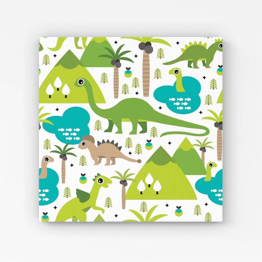 Click to view product details and reviews for Baby Dinosaur Print Canvas Extra Large 40 X 40.