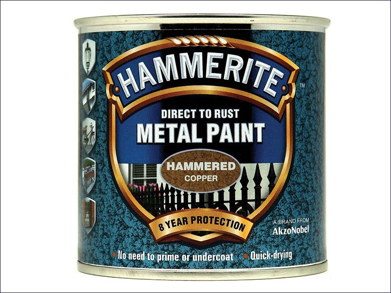Direct to Rust Hammered Finish Metal Paint Copper 250ml HMMHFCO250