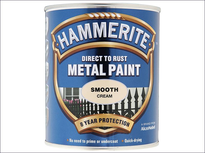 Direct to Rust Smooth Finish Metal Paint Cream 750ml HMMSFCR750