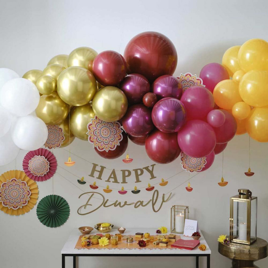 Click to view product details and reviews for Diwali Balloon Arch Kit Festival Of Lights Room Decorations.