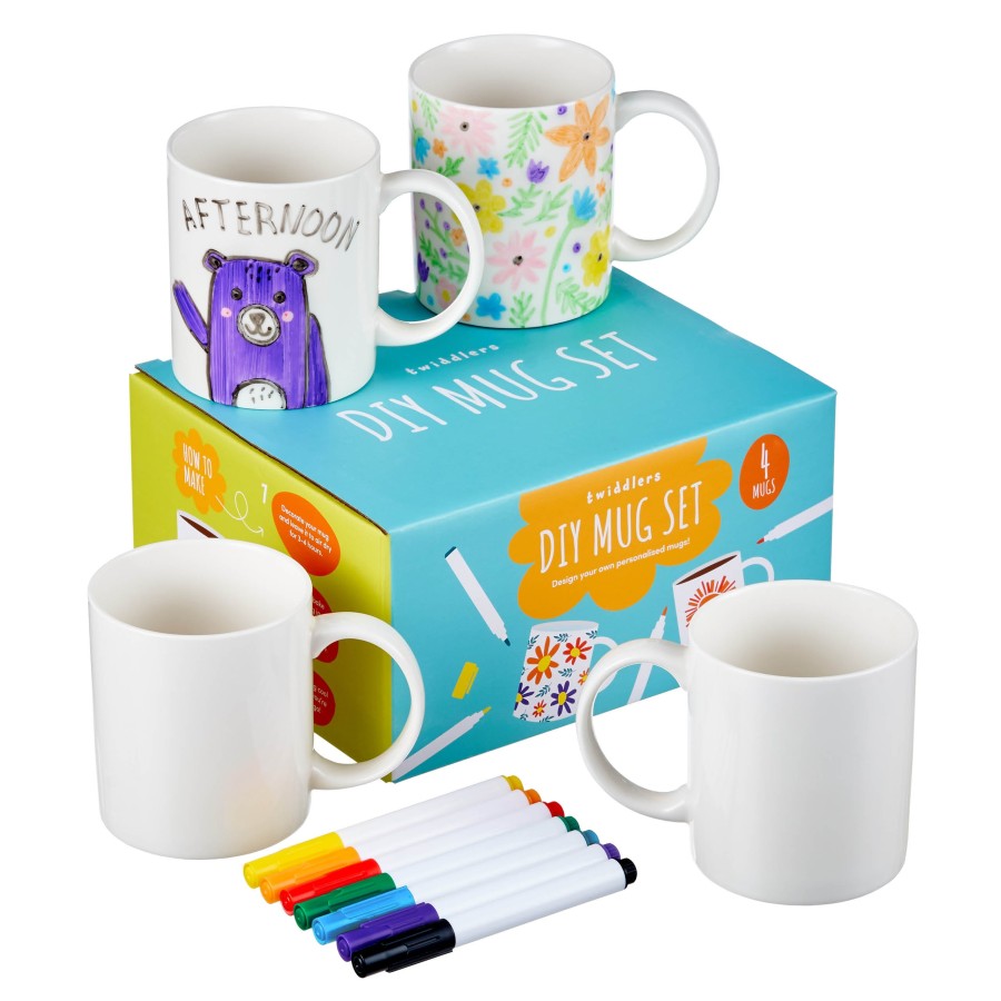 DIY Mug Set with Ceramic Colouring Pens