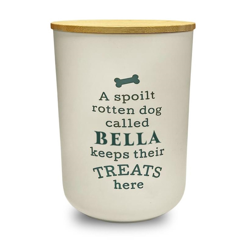 Spoilt Dog Pet Treat Jar - Bella | Cazaar