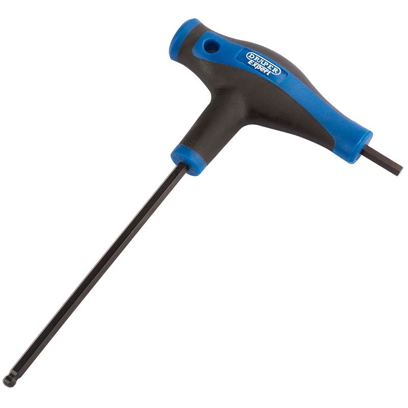 Draper Expert 4.0mm Soft Grip 'T' Handle Hexagon and Ball End Key (33909)