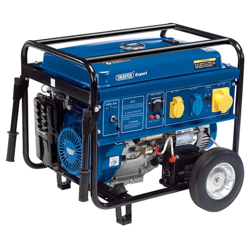 Draper Petrol Generator (5.5KVA/5.0KW) (23987)