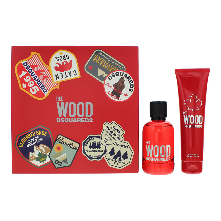 Dsquared2 Wood Red 2 Piece Eau De Toilette 100ml Gift Set