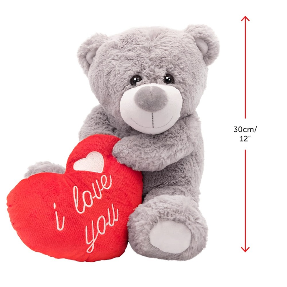 12" I Love You Bear, 1000 Rose Petals & Lindt Lindor Chocolates