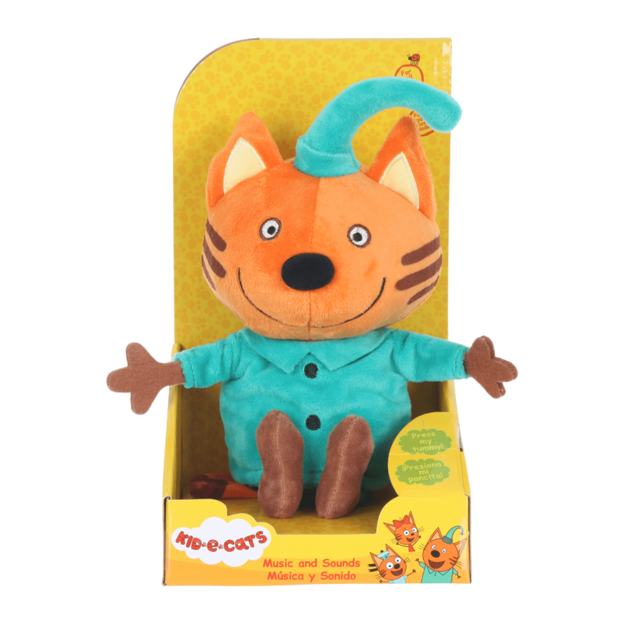 Kid-E-Cats Musical Sounds Plush Soft Toy Figure 20cm Age 3+