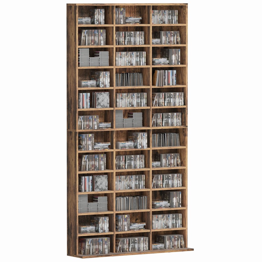 Click to view product details and reviews for Homcom 1116 Cd 528 Dvd Storage Unit Media Storage Shelf Wooden Display Unit With Adjustable Shelves 102 X 195 Cm Rustic Brown. Click to view product details and reviews for Homcom 1116 Cd 528 Dvd Storage Unit Media Storage Shelf Wooden Display Unit With Adjustable Shelves 102 X 195 Cm Rustic Brown.