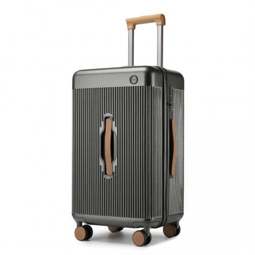 Ksk2488 Kono 24 Inch Premium Hard Shell Check In Suitcase Durable Abs And Pc With Tsa Lock And Multi Handle Design For Effortless Travel Grey And