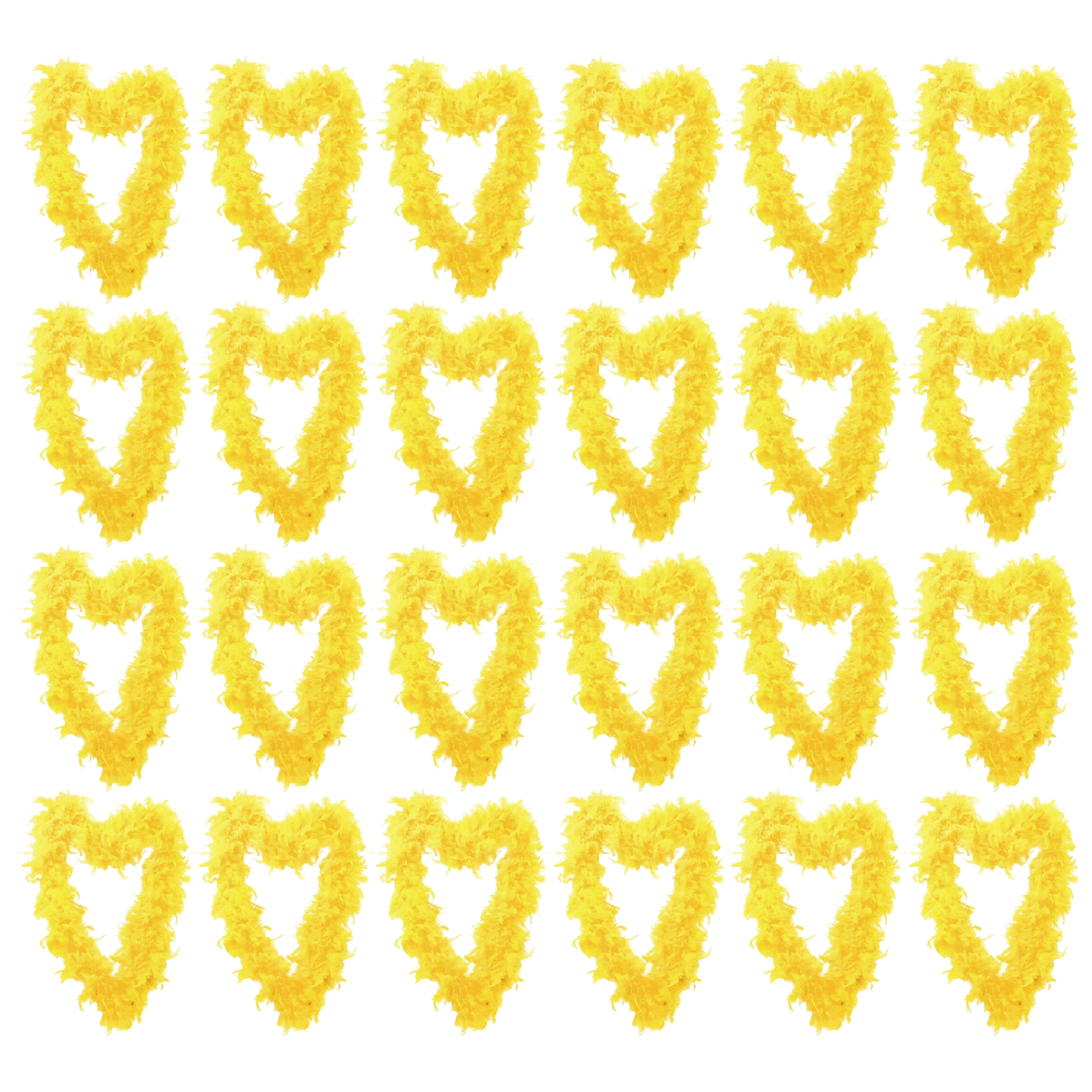 Click to view product details and reviews for Yellow Feather Boa Bright Accessory 65g Pack Of 24.