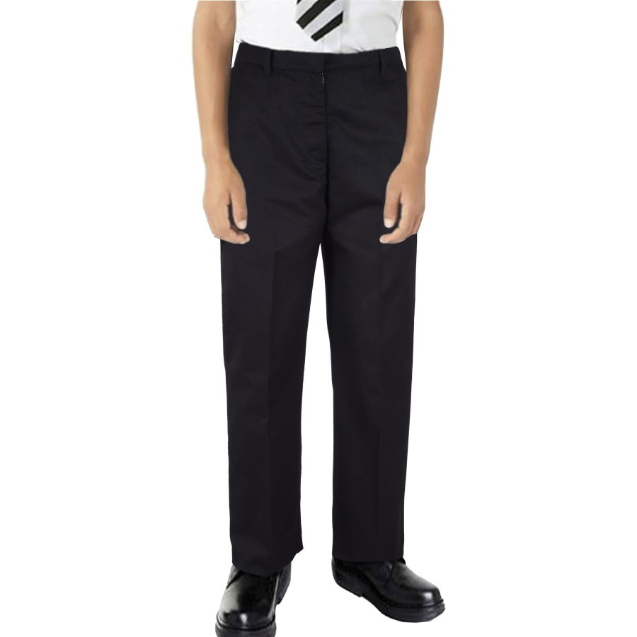 Click to view product details and reviews for Kids Boys Pants Plain School Uniform Pull Up Regular Fit Lightweight Trouser 3 4 Years Jet Black.