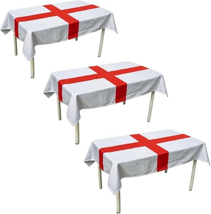 Click to view product details and reviews for England Flag Table Cover St George’s Cross Pack Of 3.