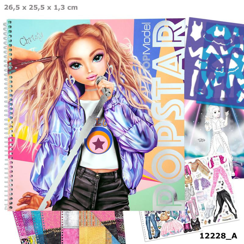 TOPModel POPSTAR Fashion Design Activity Book