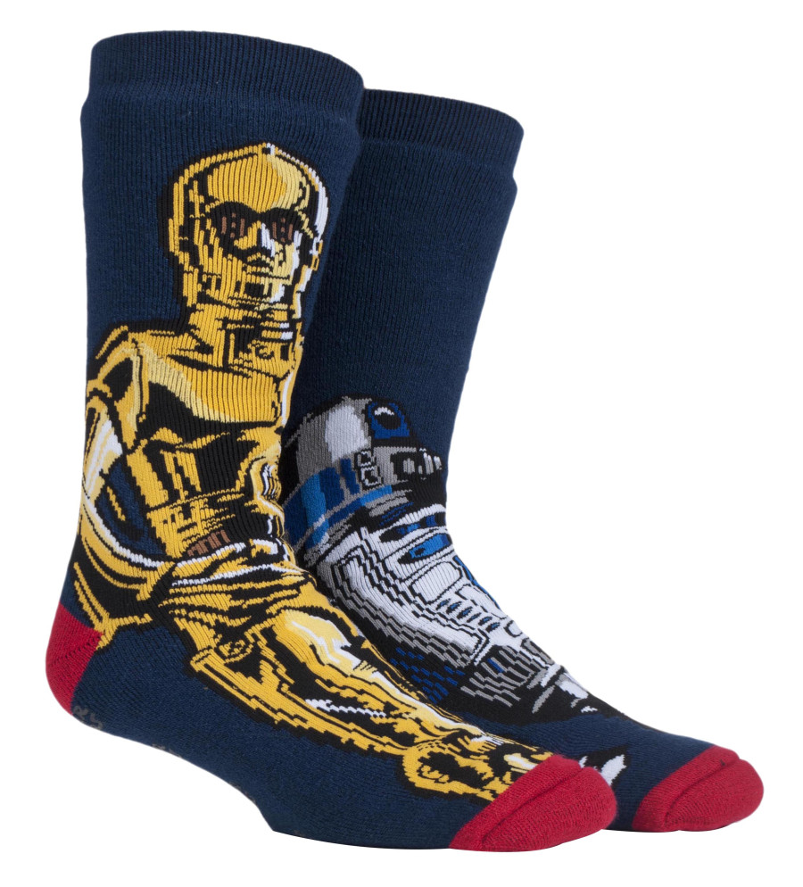 Click to view product details and reviews for Heat Holders Mens Film Tv Themed Thermal Slipper Socks R2d2 C3p0 6 11.