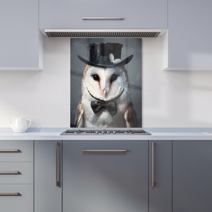 Click to view product details and reviews for Owl In A Top Hat Kitchen Splashback W600mm X H750mm.