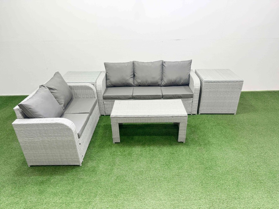 Click to view product details and reviews for Fimous 5 Seater Pe Rattan Wicker Garden Furniture Patio Conservatory Sofa Set With Oblong Coffee Table 3 Seater Sofa Love Sofa 2 Side Table. Click to view product details and reviews for Fimous 5 Seater Pe Rattan Wicker Garden Furniture Patio Conservatory Sofa Set With Oblong Coffee Table 3 Seater Sofa Love Sofa 2 Side Table.