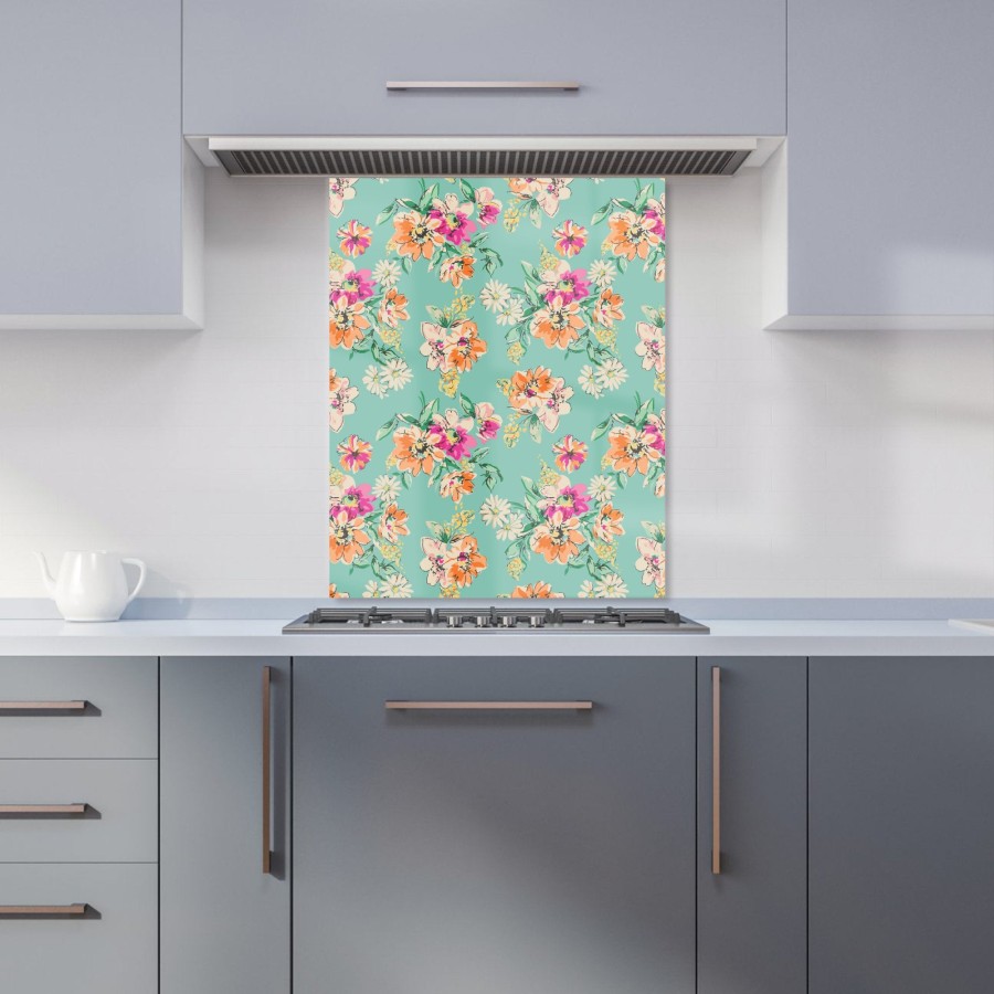 Click to view product details and reviews for Bright Flower Sketch Kitchen Splashback W600mm X H750mm.