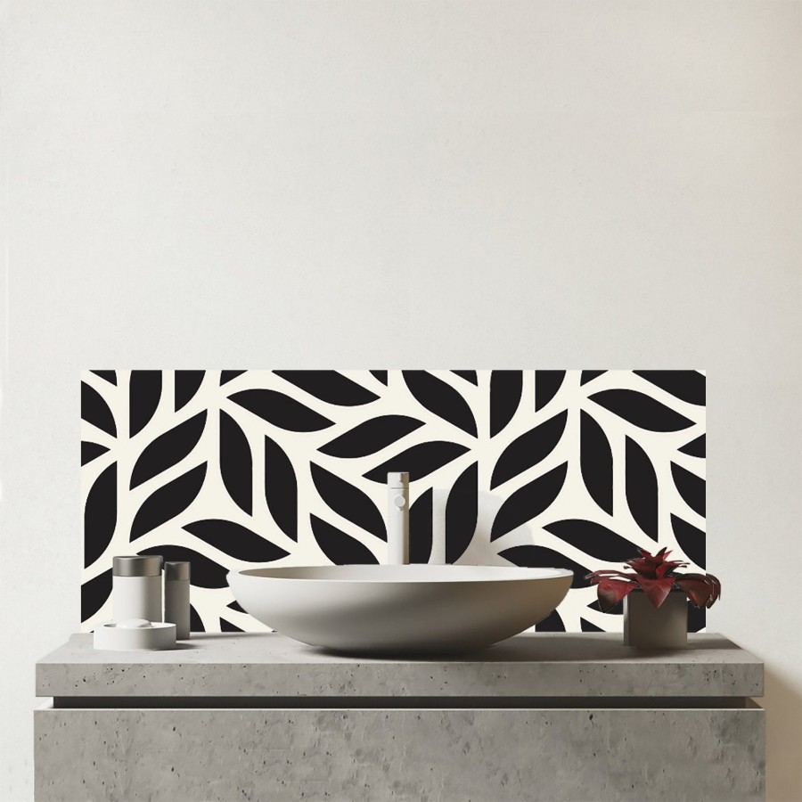Click to view product details and reviews for Modern Stylish Abstract Texture Glass Bathroom Splashback.