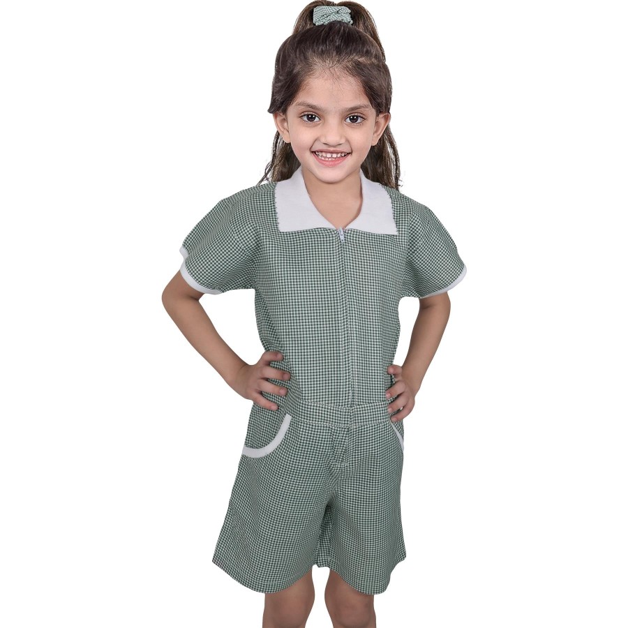 Click to view product details and reviews for Kids Girls Gingham School Playsuit Check Summer Dresses With Matching Scrunchies 10 11 Years Blue.