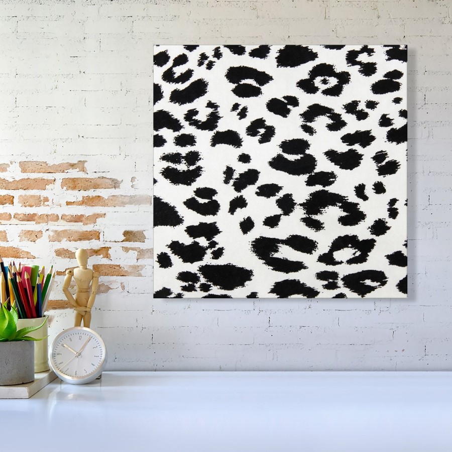 Click to view product details and reviews for Black Leopard Print Canvas Large 30 X 30.