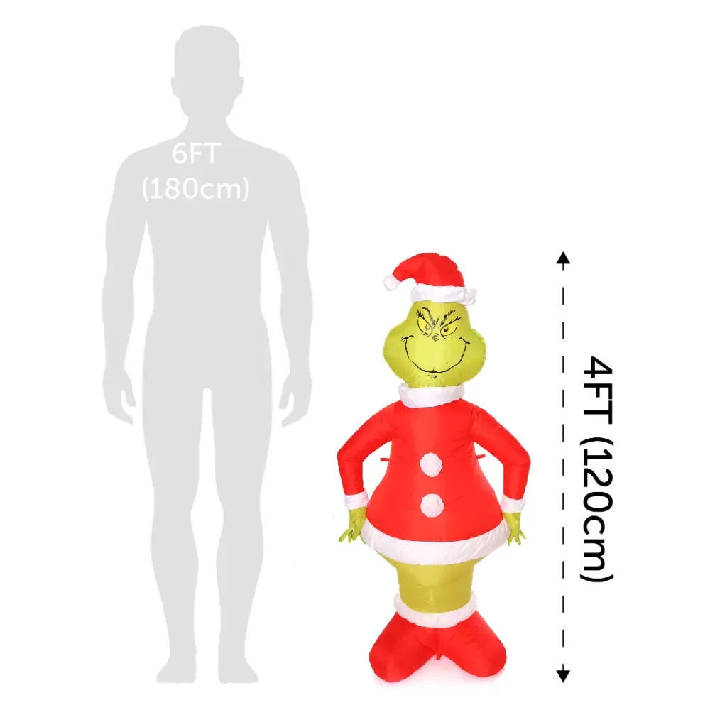 4 Ft / 120cm Inflatable Grinch Decoration