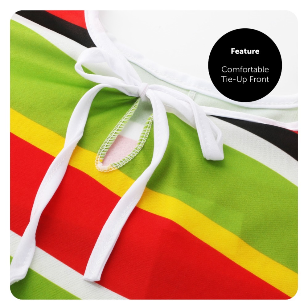 Adults Mexican Costume | 4 Pcs | Inflatable Sombrero, Moustache, Cigar & Red + Green Poncho