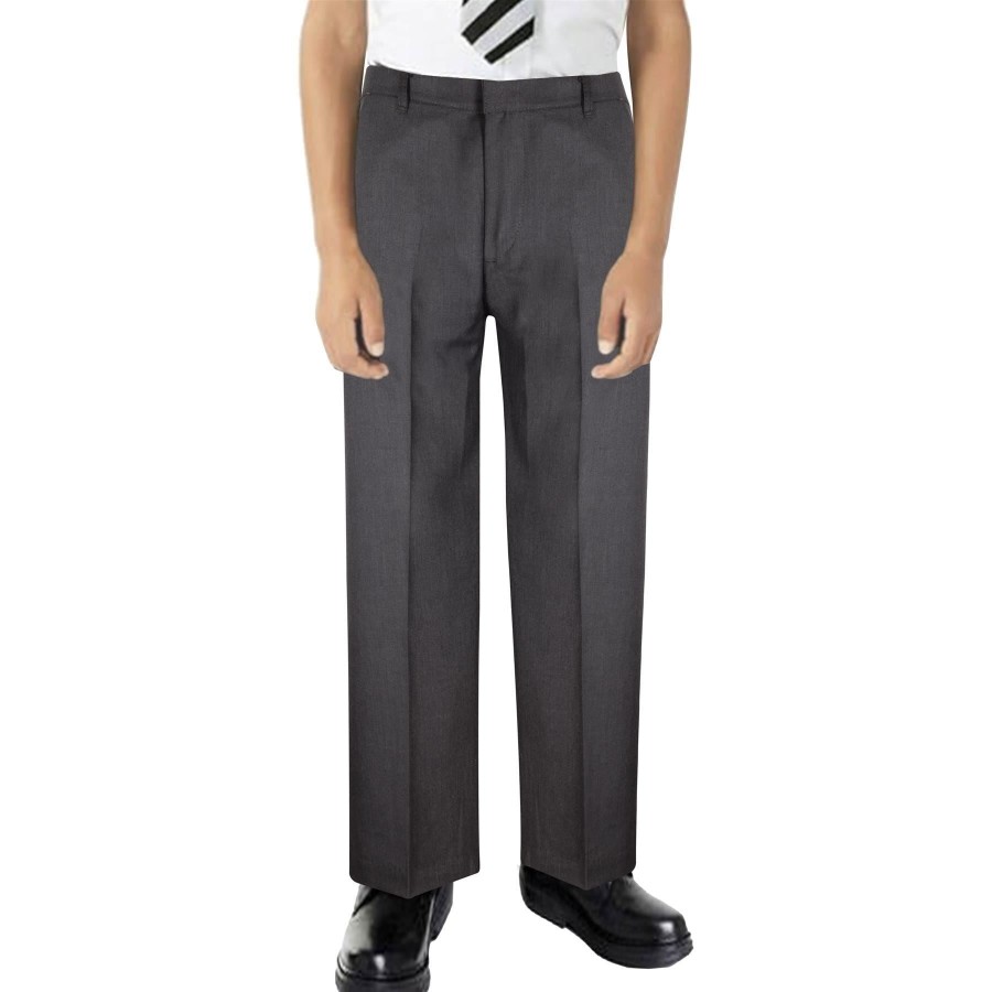 Click to view product details and reviews for Kids Boys Pants Plain School Uniform Pull Up Regular Fit Lightweight Trouser 7 8 Years Grey.
