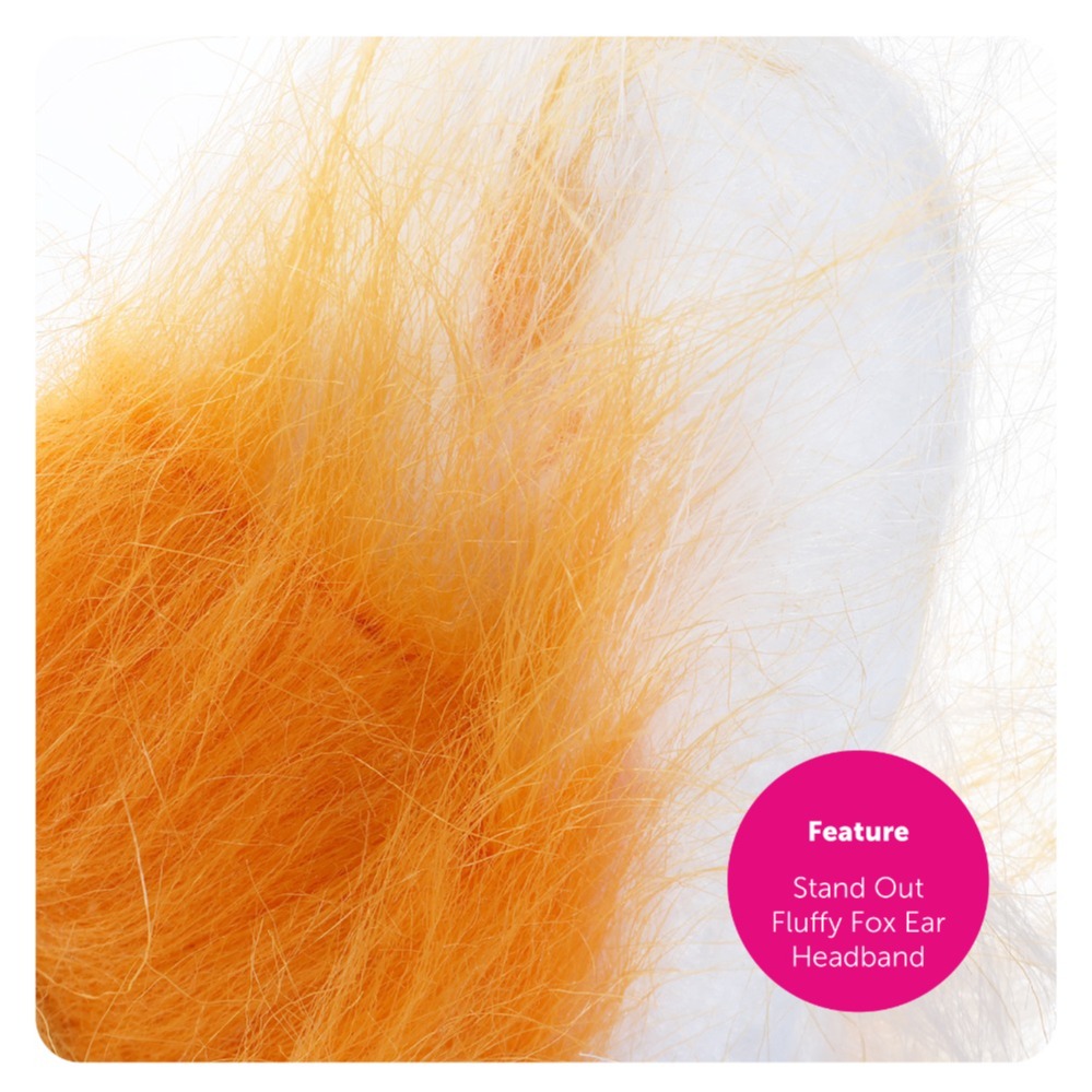 Swiping Fox Costume Set | 4 Pcs | Ears, Nose, Mask & Thick Tail