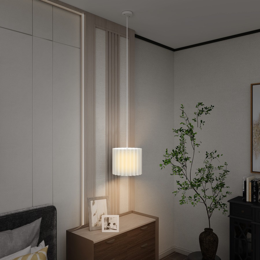 Click to view product details and reviews for Homcom Linen Pendant Light Bedside Ceiling Lamps With E27 Bulb Modern Hanging Lights For Living Room Bedroom Kitchen Hallway White.