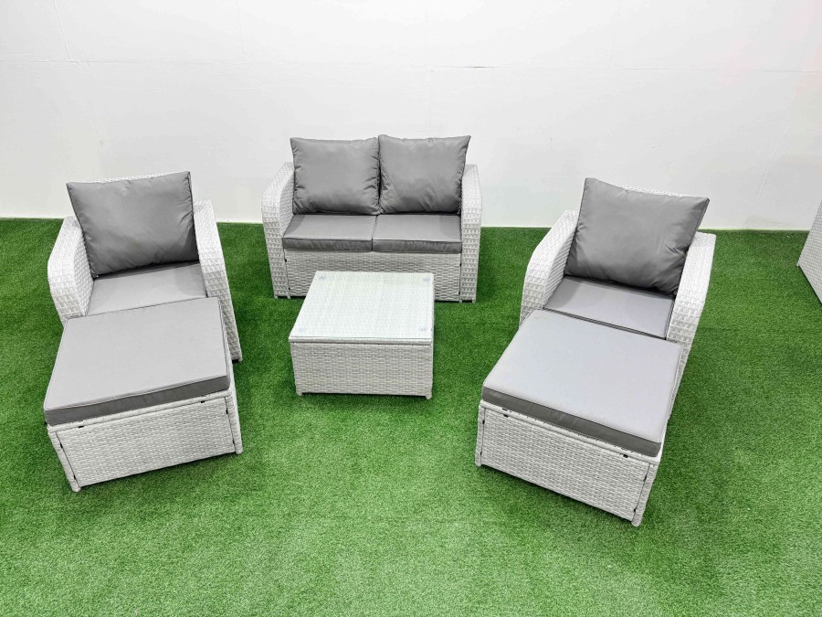 Click to view product details and reviews for Fimous Light Grey Pe Wicker Rattan Garden Furniture Set Sofa Set Reclining Adjustable Chair Square Coffee Table 6 Seater 2 Big Stools. Click to view product details and reviews for Fimous Light Grey Pe Wicker Rattan Garden Furniture Set Sofa Set Reclining Adjustable Chair Square Coffee Table 6 Seater 2 Big Stools.