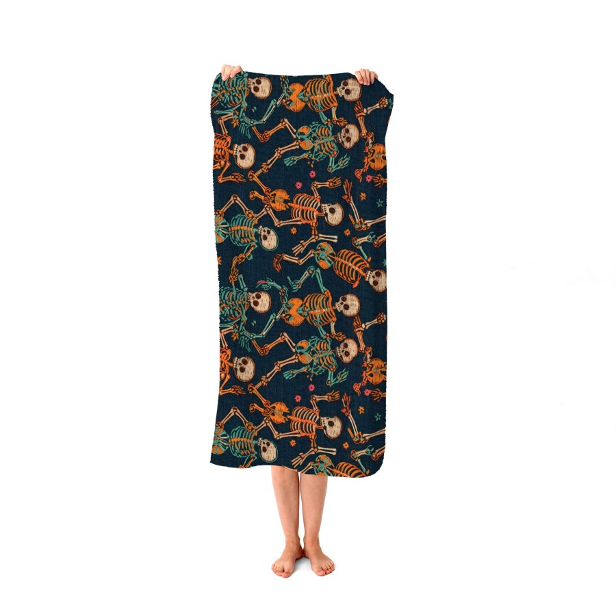 Dancing Skeletons Beach Towel