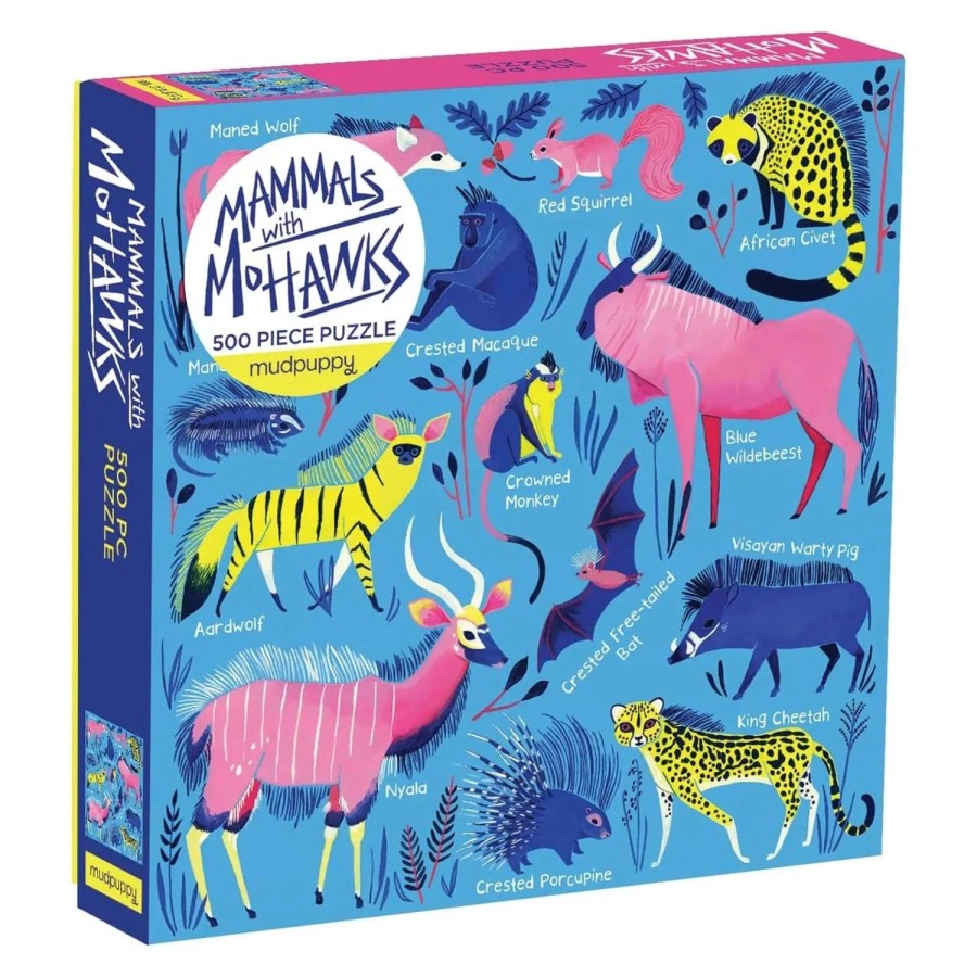 Mammals with Mohawks Jigsaw Puzzle Wild Animals 500 Large Pieces