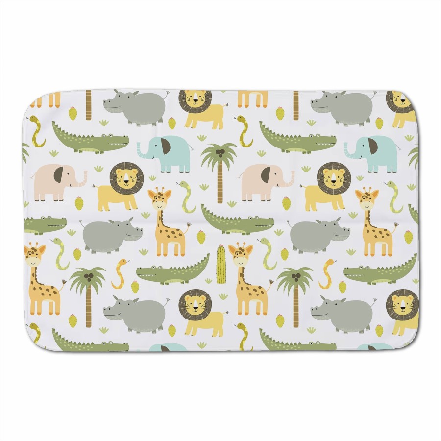 Cute Safari Animals Sherpa Blanket