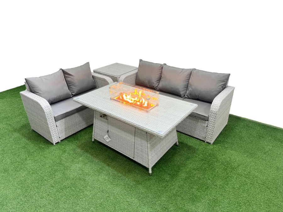 Click to view product details and reviews for Fimous 5 Seater Pe Rattan Wicker Garden Furniture Patio Conservatory Sofa Set With Firepit Dining Table 3 Seater Sofa Love Sofa Side Table. Click to view product details and reviews for Fimous 5 Seater Pe Rattan Wicker Garden Furniture Patio Conservatory Sofa Set With Firepit Dining Table 3 Seater Sofa Love Sofa Side Table.