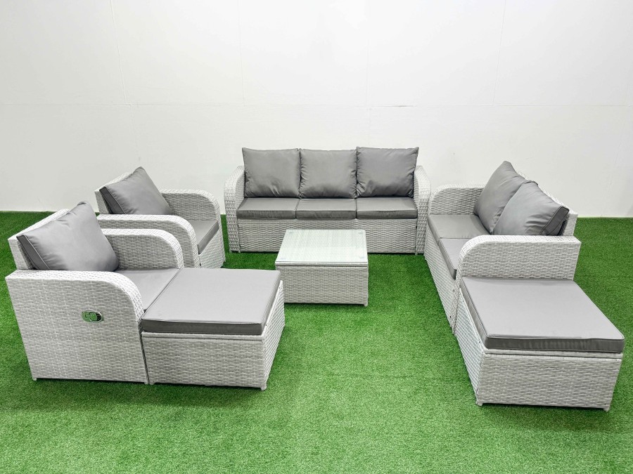 Click to view product details and reviews for Fimous Pe Rattan Garden Furniture Set Adjustable Chair Sofa Double Love Seat 2 Seater Sofa Lounge Set Square Coffee Table 2 Big Footstool Light Grey. Click to view product details and reviews for Fimous Pe Rattan Garden Furniture Set Adjustable Chair Sofa Double Love Seat 2 Seater Sofa Lounge Set Square Coffee Table 2 Big Footstool Light Grey.