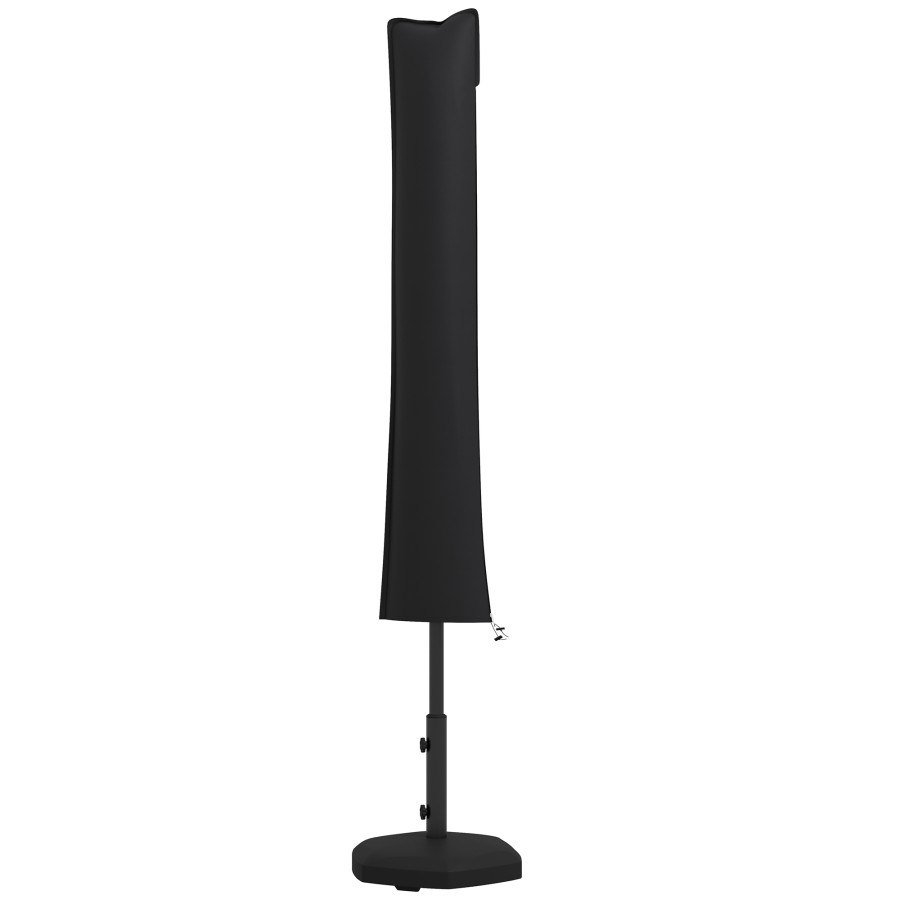 Outsunny Parasol Cover, Patio Cantilever Cover, Banana Umbrella Cover, Black