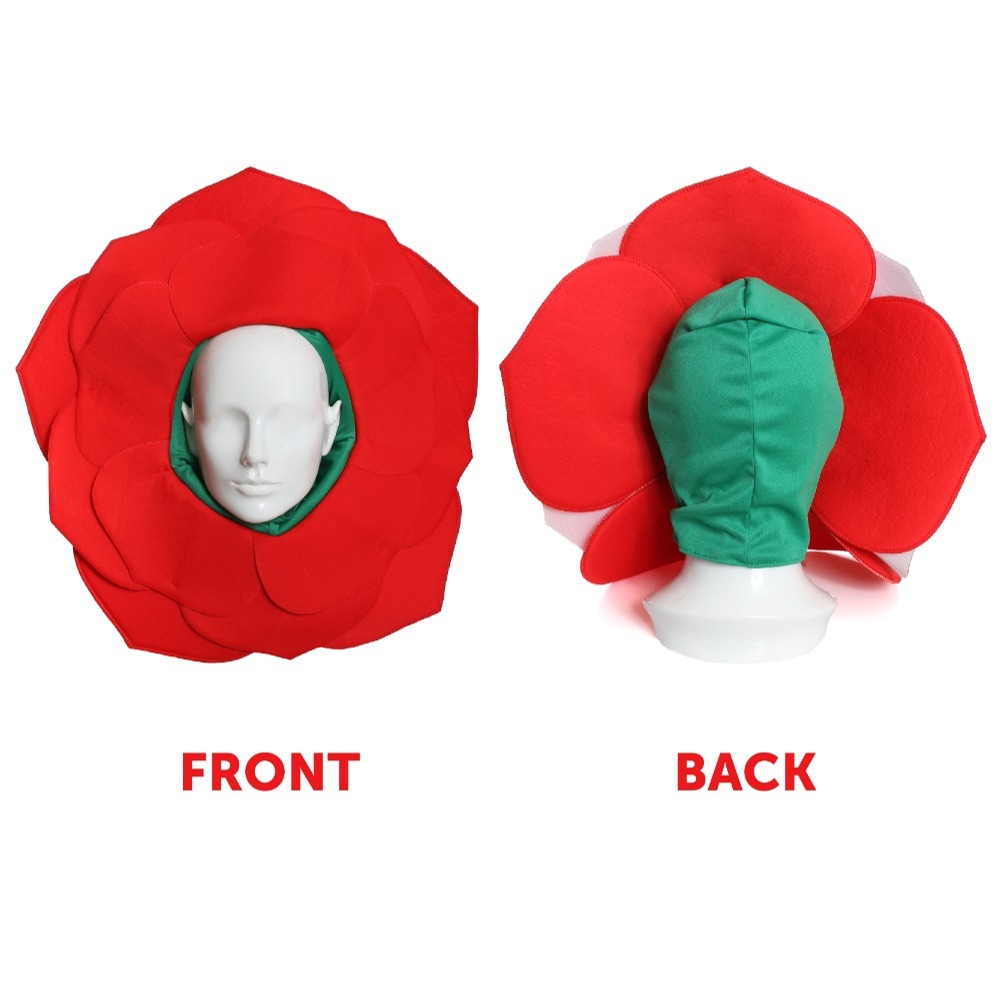 English Rose Hat & Red Nose