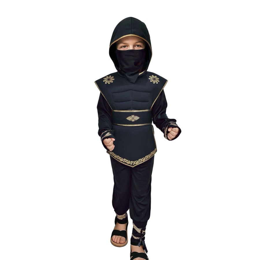 Click to view product details and reviews for A2z 4 Kids Boys Girls Ninja Halloween Costume Fancy Dress School Parties Costume 12 14 Years Black.