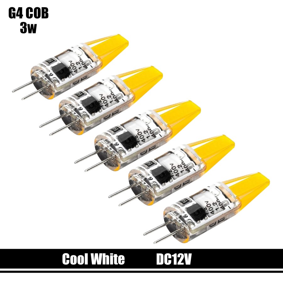 Click to view product details and reviews for G4 Cob Dc 12v 3w Cool White Led Light Replace Halogen Bulb5033 Cool White Five.